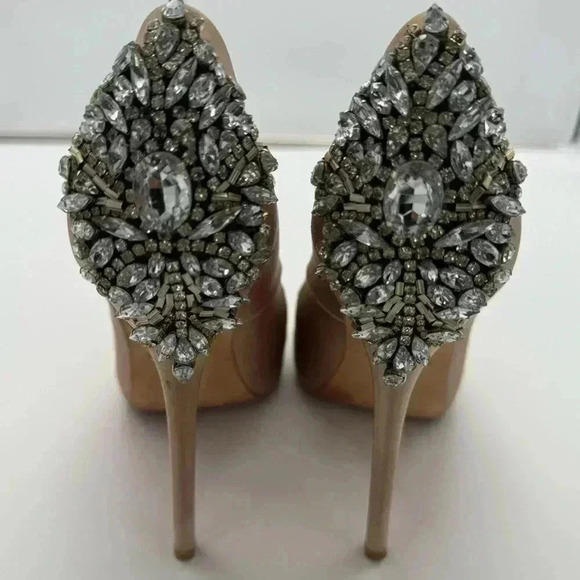 Pre-loved Badgley Mischka Kiara Nude Beige - Picture 4 of 9